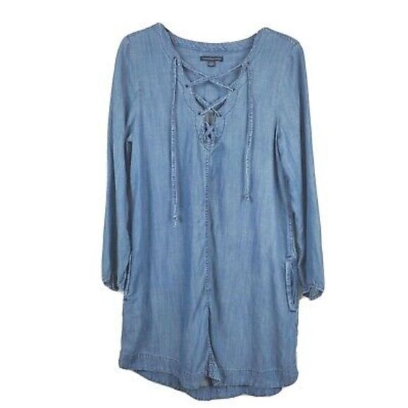American Eagle Blue Jeans Tunic Dress Sz Small - Picture 1 of 9